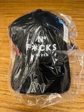 Field Grade Black Embroidered 'No F*cks Given' trucker Cap